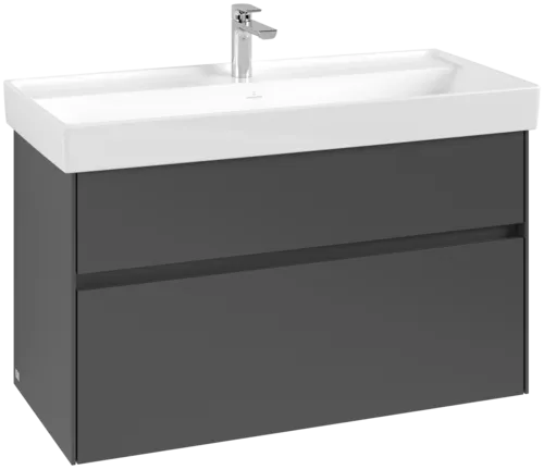 VILLEROY BOCH Toaletní skříňka Collaro, 2 výsuvy, 954 x 546 x 444 mm, grafitová barva #C01100VR