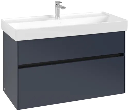 VILLEROY BOCH Toaletní skříňka Collaro, 2 zásuvky, 954 x 546 x 444 mm, Marine Blue #C01100VQ