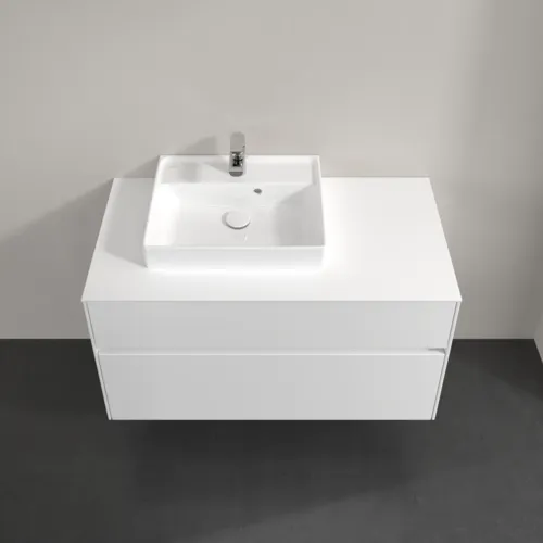 VILLEROY BOCH Collaro toaletní skříňka, s osvětlením, 2 výsuvy, 1000 x 548 x 500 mm, bílá matná / bílá matná #C014B0MS, obrázek 4