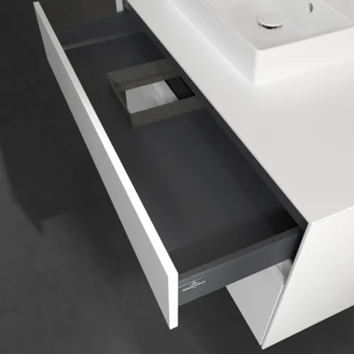 VILLEROY BOCH Collaro toaletní skříňka, s osvětlením, 2 výsuvy, 1000 x 548 x 500 mm, bílá matná / bílá matná #C014B0MS, obrázek 8