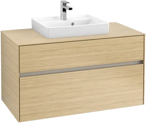VILLEROY BOCH Toaletní skříňka Collaro, s osvětlením, 2 výsuvy, 1000 x 548 x 500 mm, severský dub / severský dub #C016B0VJ