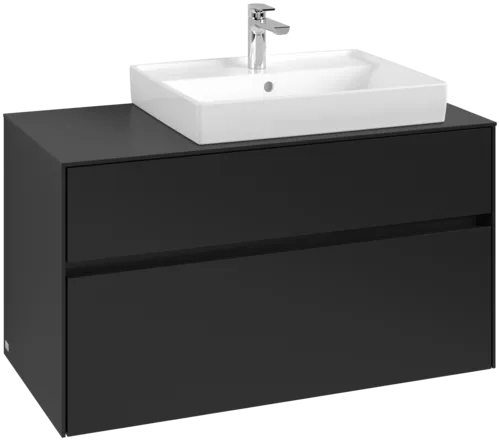 VILLEROY BOCH Collaro toaletní skříňka, 2 výsuvy, 1000 x 548 x 500 mm, Volcano Black / Volcano Black #C01800VL