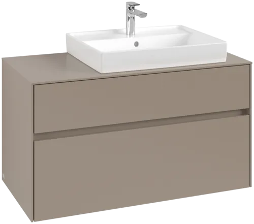 VILLEROY BOCH Toaletní skříňka Collaro, 2 výsuvy, 1000 x 548 x 500 mm, taupe / taupe #C01800VM