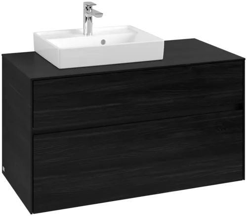 VILLEROY BOCH Toaletní skříňka Collaro, 2 výsuvy, 1000 x 548 x 500 mm, černý dub / černý dub #C01400AB