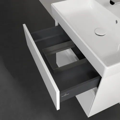 VILLEROY BOCH Toaletní skříňka Collaro, 2 výsuvy, 604 x 546 x 444 mm, bílá matná #C00900MS, obrázek 7