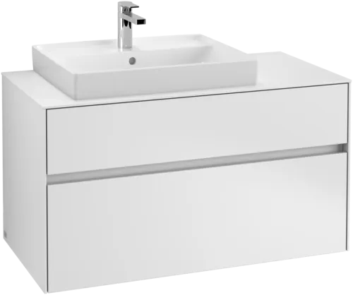 VILLEROY BOCH Collaro toaletní skříňka, 2 výsuvy, 1000 x 548 x 500 mm, bílá matná / bílá matná #C01700MS