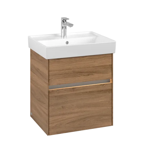 VILLEROY BOCH Umyvadlová skříňka Collaro, s osvětlením, 2 výsuvy, 510 x 546 x 414 mm, dub Kansas #C007B0RH