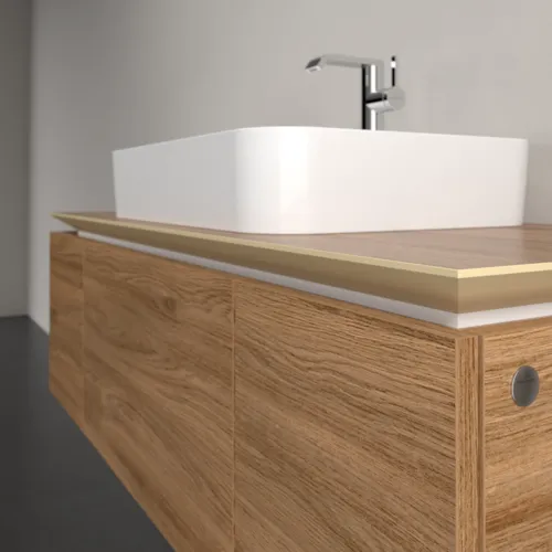 VILLEROY BOCH Legato toaletní skříňka, 3 výsuvy, 1200 x 380 x 500 mm, dub Kansas / dub Kansas #B75700RH, obrázek 5