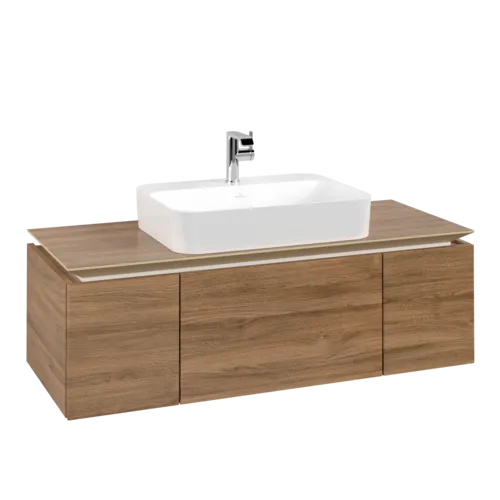 VILLEROY BOCH Legato toaletní skříňka, 3 výsuvy, 1200 x 380 x 500 mm, dub Kansas / dub Kansas #B75700RH
