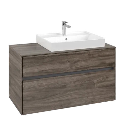 VILLEROY BOCH Toaletní skříňka Collaro, 2 výsuvy, 1000 x 548 x 500 mm, dub kamenný #C01800RK