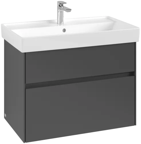 VILLEROY BOCH Toaletní skříňka Collaro, 2 výsuvy, 754 x 546 x 444 mm, grafitová barva #C01000VR