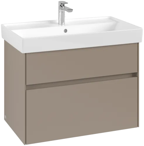 VILLEROY BOCH Toaletní skříňka Collaro, 2 výsuvy, 754 x 546 x 444 mm, taupe #C01000VM
