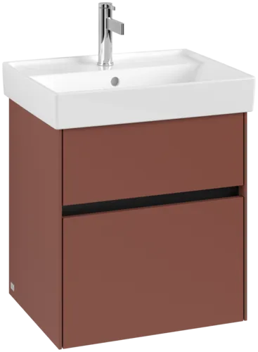 VILLEROY BOCH Toaletní skříňka Collaro, 2 výsuvy, 510 x 546 x 414 mm, vínově červená #C00700AH