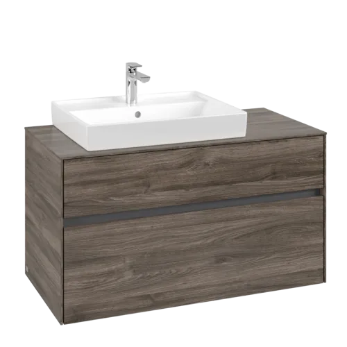 VILLEROY BOCH Toaletní skříňka Collaro, 2 výsuvy, 1000 x 548 x 500 mm, dub kamenný #C01700RK