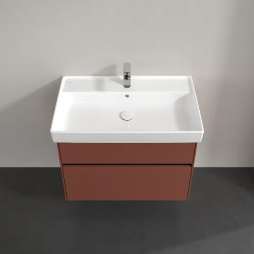 VILLEROY BOCH Toaletní skříňka Collaro, s osvětlením, 2 výsuvy, 754 x 546 x 444 mm, vínově červená #C010B0AH, obrázek 4