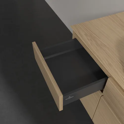 VILLEROY BOCH Legato toaletní skříňka, s osvětlením, 5 výsuvů, 1400 x 550 x 500 mm, severský dub / severský dub #B760L0VJ, obrázek 6