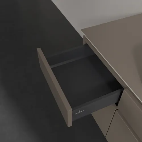 VILLEROY BOCH Legato toaletní skříňka, s osvětlením, 5 výsuvů, 1400 x 550 x 500 mm, Truffle Grey / Truffle Grey #B760L0VG, obrázek 6