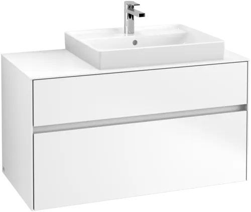 VILLEROY BOCH Collaro toaletní skříňka, 2 výsuvy, 1000 x 548 x 500 mm, bílá matná / bílá matná #C01800MS