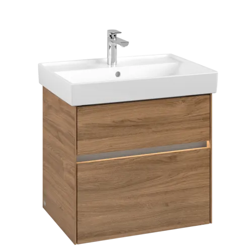 VILLEROY BOCH Toaletní skříňka Collaro, s osvětlením, 2 výsuvy, 604 x 546 x 444 mm, dub Kansas #C009B0RH