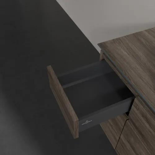 VILLEROY BOCH Legato toaletní skříňka, s osvětlením, 5 výsuvů, 1200 x 550 x 500 mm, Kamenný dub / Kamenný dub #B758L0RK, obrázek 6