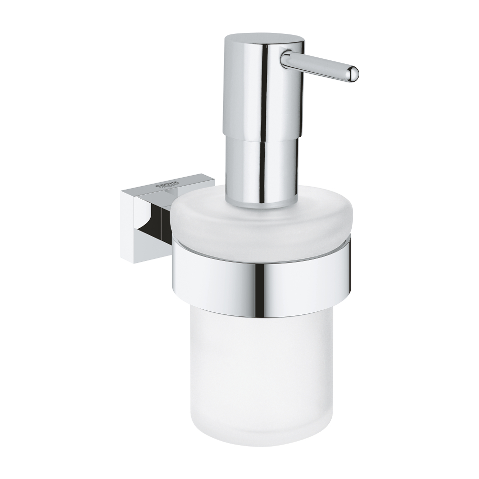GROHE Essentials Cube Dávkovač tekutého mýdla s držákem Chrom #40756001