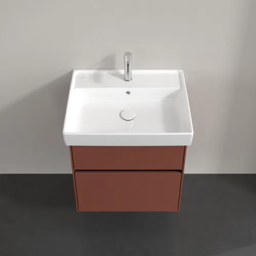 VILLEROY BOCH Toaletní skříňka Collaro, 2 výsuvy, 554 x 546 x 444 mm, vínově červená #C00800AH, obrázek 4
