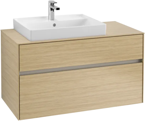 VILLEROY BOCH Toaletní skříňka Collaro, s osvětlením, 2 výsuvy, 1000 x 548 x 500 mm, severský dub / severský dub #C017B0VJ