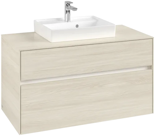 VILLEROY BOCH Toaletní skříňka Collaro, 2 výsuvy, 1000 x 548 x 500 mm, bílý dub / bílý dub #C01600AA