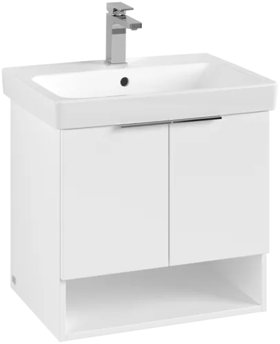 VILLEROY BOCH Toaletní skříňka Architectura, 2 dvířka, 550 x 520 x 438 mm, bílá matná #B88900MS