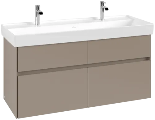 VILLEROY BOCH Toaletní skříňka Collaro, 4 výsuvy, 1154 x 546 x 444 mm, taupe #C01200VM