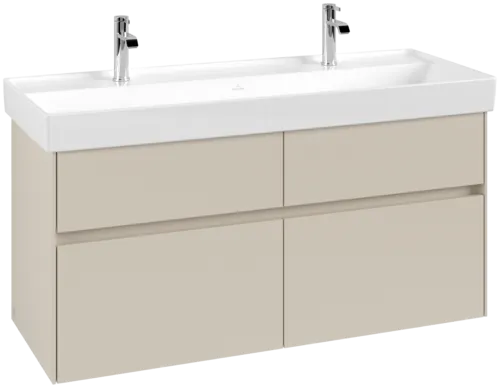 VILLEROY BOCH Toaletní skříňka Collaro, 4 výsuvy, 1154 x 546 x 444 mm, kašmírově šedá #C01200VN