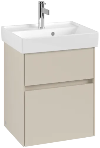 VILLEROY BOCH Toaletní skříňka Collaro, 2 výsuvy, 460 x 546 x 374 mm, Cashmere Grey #C00600VN