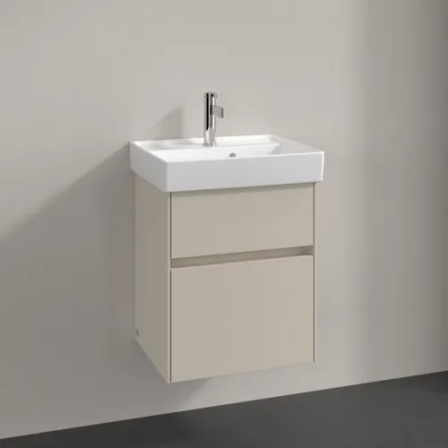 VILLEROY BOCH Toaletní skříňka Collaro, 2 výsuvy, 460 x 546 x 374 mm, Cashmere Grey #C00600VN, obrázek 2