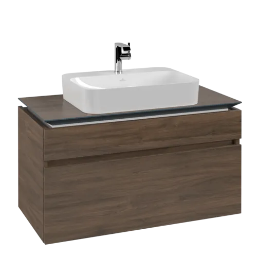 VILLEROY BOCH Legato toaletní skříňka, 2 výsuvy, 1000 x 550 x 500 mm, Arizona Oak / Arizona Oak #B75600VH