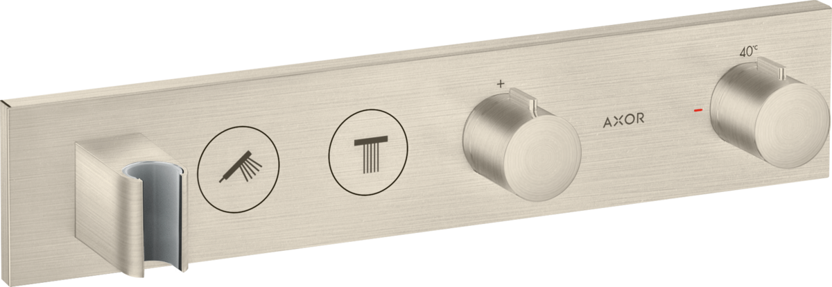 HANSGROHE AXOR ShowerSolutions termostat pod omítku, 2 spotřebiče #18355820 - kartáčovaný nikl