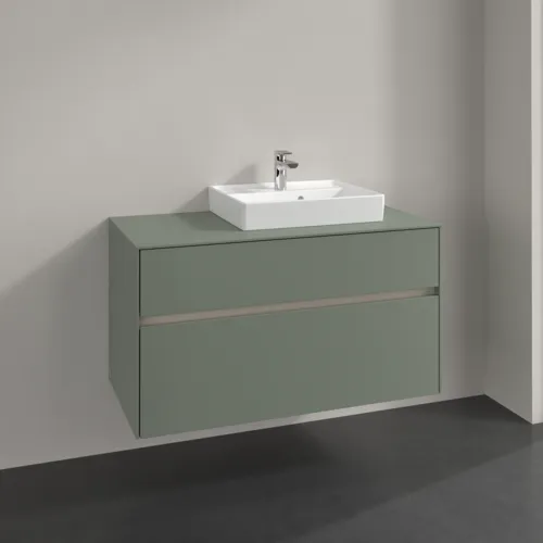 VILLEROY BOCH Toaletní skříňka Collaro, 2 výsuvy, 1000 x 548 x 500 mm, Soft Green / Soft Green #C01500AF, obrázek 2