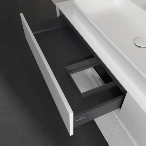 VILLEROY BOCH Toaletní skříňka Collaro, 4 výsuvy, 1600 x 548 x 500 mm, lesklá bílá / lesklá bílá #C02600DH, obrázek 7