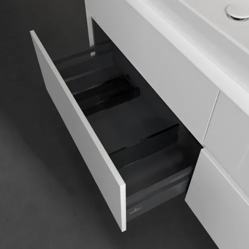 VILLEROY BOCH Toaletní skříňka Collaro, 4 výsuvy, 1600 x 548 x 500 mm, lesklá bílá / lesklá bílá #C02600DH, obrázek 6
