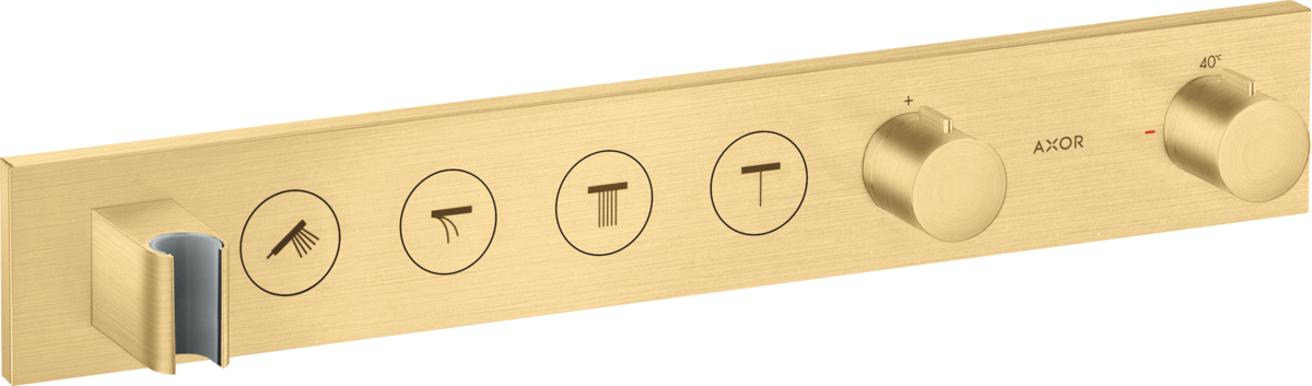 HANSGROHE Modul termostatu AXOR ShowerSolutions Select 600/90 skrytý pro 4 spotřebiče #18357250 - Brushed Gold Optic