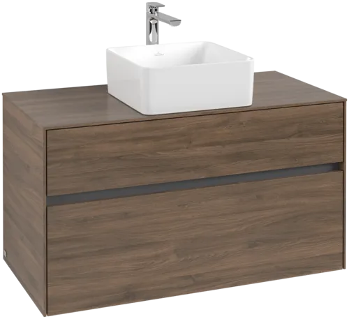 VILLEROY BOCH Toaletní skříňka Collaro, 2 výsuvy, 1000 x 548 x 500 mm, Arizona Oak / Arizona Oak #C03800VH