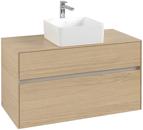 VILLEROY BOCH Toaletní skříňka Collaro, 2 výsuvy, 1000 x 548 x 500 mm, severský dub / severský dub #C03800VJ