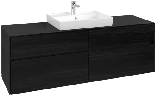 VILLEROY BOCH Toaletní skříňka Collaro, 4 výsuvy, 1600 x 548 x 500 mm, černý dub / černý dub #C02500AB