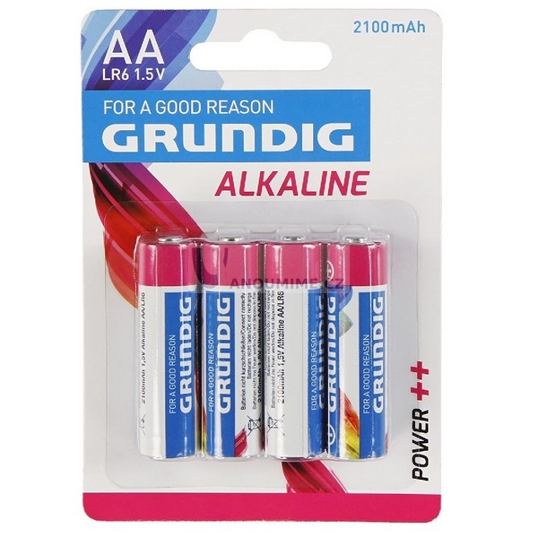 Зображення з  Grundig alkalické baterie AA, 1,5V, 4ks
