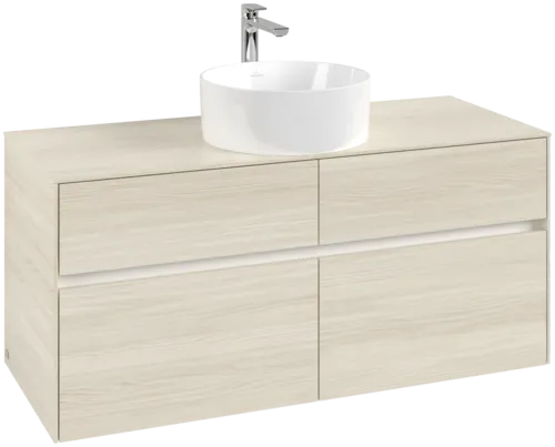 VILLEROY BOCH Toaletní skříňka Collaro, 4 výsuvy, 1200 x 548 x 500 mm, bílý dub / bílý dub #C04100AA