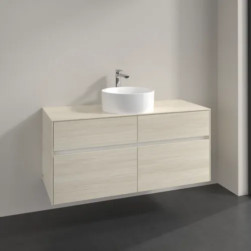 VILLEROY BOCH Toaletní skříňka Collaro, 4 výsuvy, 1200 x 548 x 500 mm, bílý dub / bílý dub #C04100AA, obrázek 2