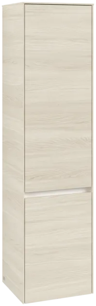 VILLEROY BOCH Vysoká skříň Collaro, 2 dveře, 404 x 1538 x 349 mm, bílý dub / bílý dub #C03301AA