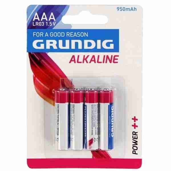 Ảnh của Grundig alkalická baterie AAA, 950mAh, 4ks