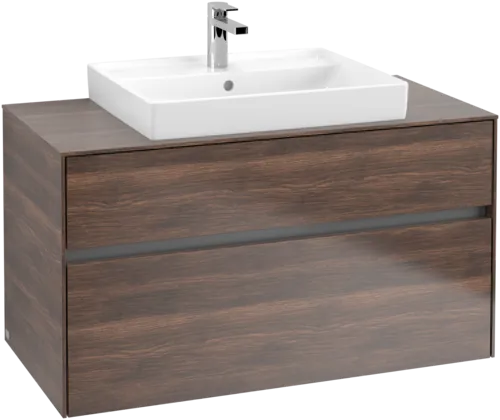 VILLEROY BOCH Toaletní skříňka Collaro, s osvětlením, 2 výsuvy, 1000 x 548 x 500 mm, Arizona Oak / Arizona Oak #C019B0VH