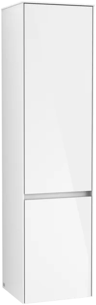 VILLEROY BOCH Vysoká skříň Collaro, 2 dveře, 404 x 1538 x 349 mm, lesklá bílá / lesklá bílá #C03301DH