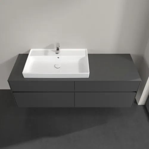VILLEROY BOCH Toaletní skříňka Collaro, 4 výsuvy, 1600 x 548 x 500 mm, lesklá šedá / lesklá šedá #C02600FP, obrázek 4